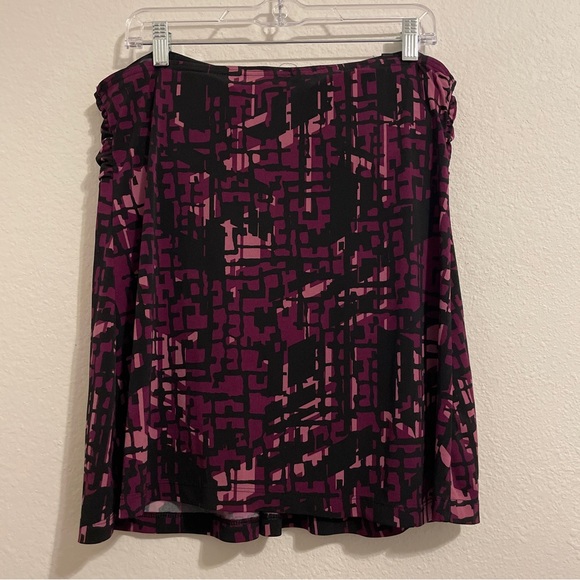 Apt 9 Stretch Square Pattern Strapless Flowy Top Size M - Picture 2 of 9